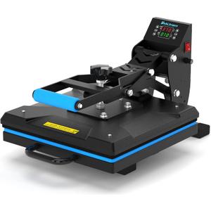 Delclynee 15" x 15" High Pressure Heat Press Machine for T Shirts, Industrial-Quality Digital Sublimation Printer for Heat Transfer Vinyl