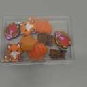 WEWAYSMILE 10 Pcs Thanksgiving Silicone Pumpkin Focal Beads DIY Bulk Beads for Handicrafts, Pen Lanyards, Bag Pendants