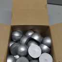 Geyoga 50 Pcs Table Number Holder Round Place Card Holders Wedding Table Number Stands Modern Place Card Stands Setting Clips for Funeral Wedding Reception Anniversary Birthday Party Banquet(Silver)