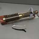 AIMIKE Round Hair Brush, 1 inch Barrel with Boar Bristles, Nano Thermal Ceramic & Ionic Tech, for Blow Drying, Styling, Curling and Shine + 4 Clips (Gold, Unisex, Fine Hair, Short Hair, Anti-Frizz)