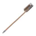 American METALCRAFT, Inc. American Metalcraft 1597 Wood Handle Oven Brush, Aluminum-Threaded Tip, 40-Inch Handle, Brown