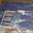 Large Waterproof Tarp - Heavy Duty 5 Mil Thick Poly Tarpaulin Ideal for Canopy Tents, Boats, RV or Pool Covers - Multipurpose Protective Tarps with Grommets for Indoor and Outdoor Use | 30' x 70' (Blue-lightweight Protection)