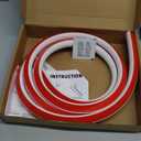 3/4 Inch Flexible White Rubber Trim, Peel and Stick Quarter Round Molding with 3M Tape, Self-Adhesive Bathtub Trim, Suitable for Doors, Windows, Countertops and More