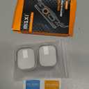 Misxi 2 Pack Hard PC Case with Tempered Glass Screen Protector Compatible with 49mm Apple Watch Ultra 3 (2025) / Ultra 2 / Ultra, Scratch Resistant Full Coverage Cover for iWatch, 1 Silver + 1 Transparent