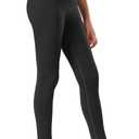 Stelle Girl's Fleece Lined Leggings Youth High Waist Warm Winter Athletic Yoga Pants with Hidden Pocket (Black)