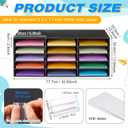 15 Slots Classroom Mailbox Label Paper Storage Cardboard Organizer, Black