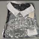 LilyCoco Women Polo Sweatshirt Graphic Pockets Lightweight Sweatshirts Black X-Large (Black, XL)