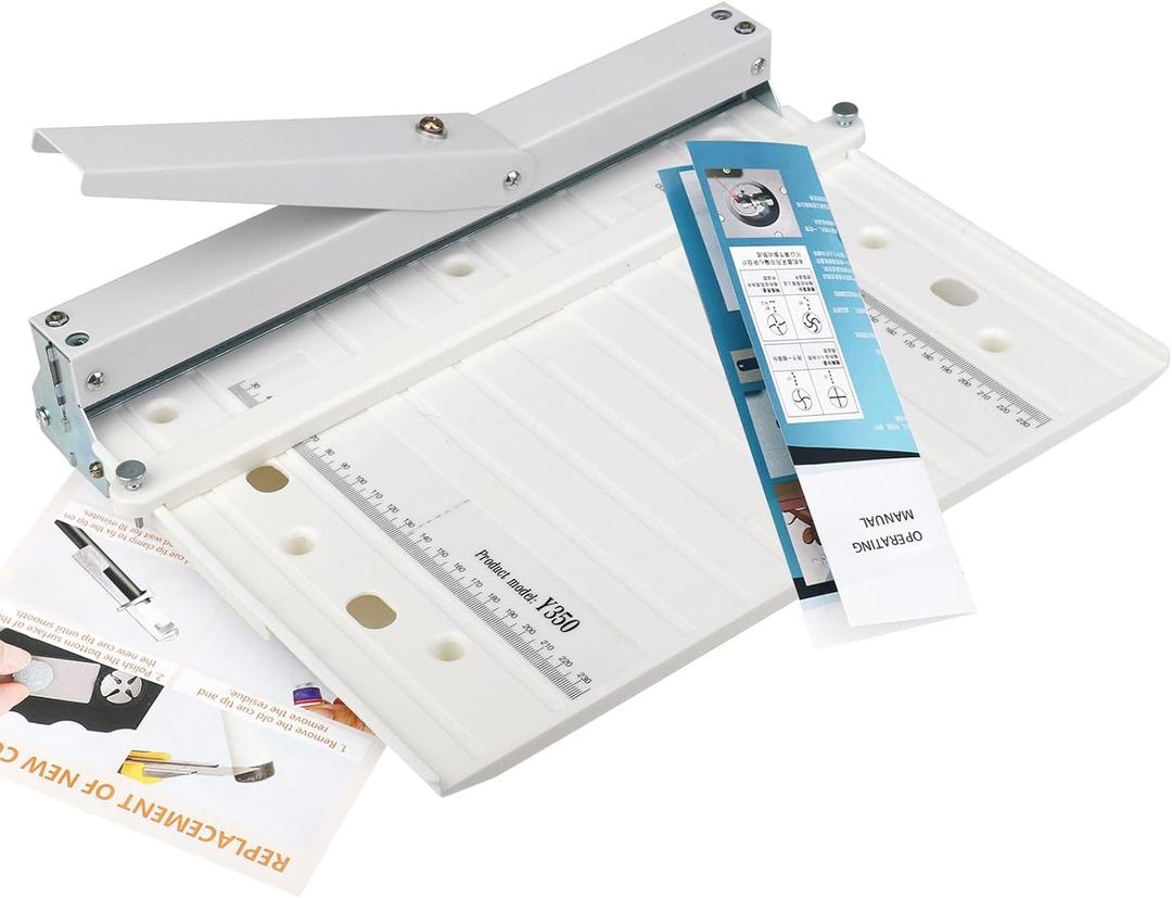 Manual Paper Creaser 13.78Inch Creasing Machine with Extended Positioning Block Paper Folder Folding Machine for Paper Book Covers Cardstock Brochures Invitations (Portable Style