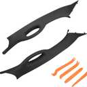 HQPASFY A Pillar Interior Trim Grab Handle 1 Pair Compatible with 2004-2008 Ford F150 2006-2008 Lincoln Mark LT Replace# 4L3Z-1503599-AAA, 4L3Z-1503598-AAA Left Right Driver Passenger Side Black