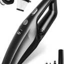 Handheld Vacuum Cordless, Car Vacuums Powerful with Rechargeable Battery, Portable Hand Held Vacuum Cordless with Washable HEPA Filter, Mini Vacuums Kit for Men and Women (Black Gray Cordless)