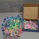 Princess Dress Up Toys Princess Dress Up Clothes Rainbow Mermaid Cape Kit 9 Pcs Gift Set for Little Girls 3-8 Years