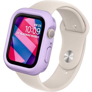 RhinoShield Bumper Case Compatible with Apple Watch Series 9/8 / 7 [45mm] | Slim Protective Cover - Lightweight and Shock Absorbent - Violet
