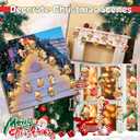 2 x Thyle 12 Pcs Potato Christmas Ornament Set Wooden Christmas Tree Decorations Potato Hanging Ornaments with Hanging Rope for Xmas Holiday Party Supplies