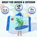 Kids Bath Towels, Kids Towel Girls Boys Hooded Beach,Bathroom,Pool Swim Towels 30 50 INCH Large Size Ultra Absorbent Cute Cartoon Animal Full Vitality 100% Cotton Wearable Wrap for Child