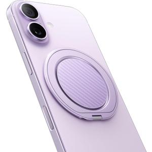 andobil [2026 Ultra-Thin] Magnetic Phone Grip for MagSafe [360 Rotate] Magnetic Cell Phone Ring Holder & Kickstand for MagSafe Accessories & iPhone 17 Air 16 Pro Max Plus 15 14 13 12, Purple