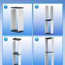 Nargos Video Game Storage Stand Tower for PS5/ PS4/ PS3/ Xbox Series S & X/Xbox one Game, Universal Game Disc Holder Vertical Blu Ray Case Organizer (White)
