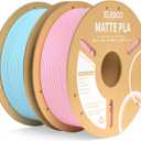 ELEGOO Matte PLA Filament Sakura Pink & Ice Blue 2KG, 1.75mm 3D Printer Filament Dimensional Accuracy +/- 0.02mm, 2pcs 1kg Carboard Spool (2.2lbs) Fits for Most FDM 3D Printers