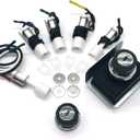 WEMEIKIT 1836-13 7628 7629 Universal Igniter Kit for Weber Genesis 300 Series Front-Control Grills, Genesis E/S 310 320 330 Starter Kit, 65946 65942 Part, 4-Outlet Ignition Replacement 88826