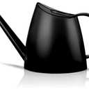 WhaleLife Indoor Watering Can for House Bonsai Plants (1.4L, Black)