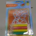 Creativity for Kids Window Art Fun Fruits - Paint and Decorate 2 Suncatchers, Create Your Own Window Art for Kids 2 Pack