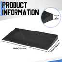 EVA Foam Threshold Ramp, Lightweight Non Slip Doorway Ramp for Wheelchair Walker Scooter, Indoor Outdoor Entry Access for Home Bathroom Garage(Black,36" l X 12" w X 2" h)