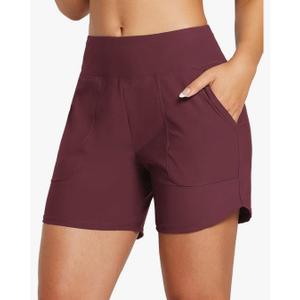 baleaf Women's 3"/5"/7"/9" High Waisted Swim Board Shorts Quick Dry Swimsuits Bottoms Trunks with Pockets L Wine baleaf Women's 3"/5"/7"/9" High Waisted Swim Board Shorts Quick Dry Swimsuits Bottoms Trunks with Pockets L Wine