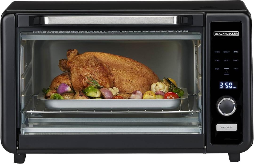 BLACK+DECKER Crisp 'N Bake 6-Slice Digital Air Fry Toaster Oven