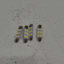44MM 6-SMD 5050 Festoon Dome Map Interior LED Light Bulbs Lamp For 6411 578 211-2 212-2 (4 pieces) (White)