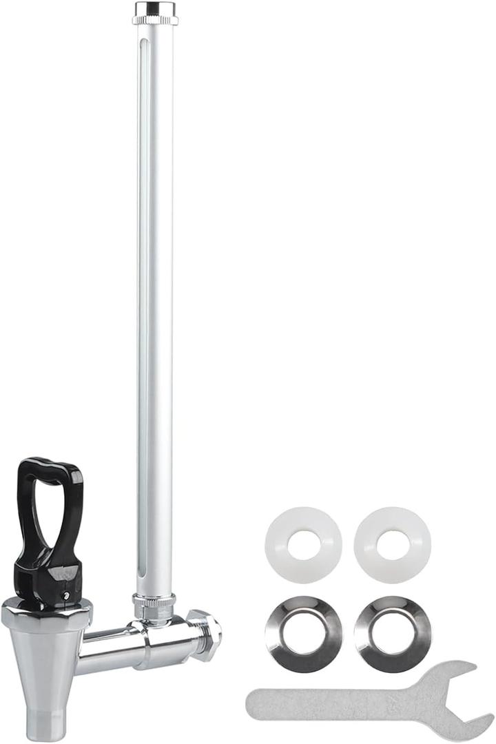 10-inch Stainless Steel Sight Glass Spigot with Clear View Water Level Replacement Spigot for Berkey Big, Royal Gravity-Fed Water Filtration System by GWENBHMTOOL