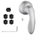 1046987 Shower Handle Replacement, Metal Lever Handle for Kohler Coralais Faucet Brushed Nickel with 5 Plastic Adapter Inserts