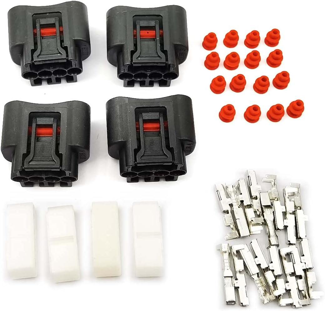 DEVMO 4pcs Ignition Coil Plug Connector Compatible with 2000-2010 Toyota Lexus Camry 90980-11885