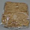 Senjie Velvet Large Christmas Bows for Staircase Garland Wreath, 20in x 8in Vintage Ribbon Bows with Twist Tie for Xmas Tree Holiday Indoor Outdoor Decorations (6Pcs, Khaki) (20 x 8 Inch, Width of 1.5")