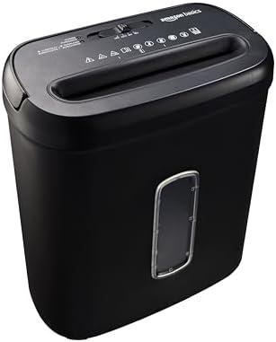Amazon.com : Amazon Basics 8-Sheet Cross Cut Paper Shredder and Credit Card Shredder - Black : Office Products