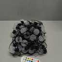 Christmas Lights 70L G14 Raspbery Globe in Multicolor, Total 24.8 Feet,Indoor Outdoor,Connectable String Lights for Festival,Holiday Event,Wedding, Party,Garden,Halloween (Green wire)