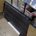 VASAGLE Kitchen Island with 3 Shelves, 47.2 Inches Width Kitchen Shelf with Large Worktop, Stable Steel Structure, Industrial, Easy to Assemble, Ebonised Oak and Black UKKI001B42