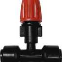 40PCS Push-to-Fit Drip Irrigation Micro Spray Emitters for 1/4 inch Irrigation Tubing, Three-Way Adjustable Atomizing Nozzle, Irrigation Dripper Sprinklers for Garden Greenhouse Agricultural