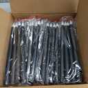 Funtery 48 Pcs Flameless LED Taper Candles Battery Operated Candles Bulk Realistic LED Candlesticks Flickering for Wedding Church Graduation Party Home Decor(Black,Classic Style)