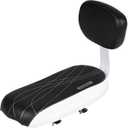 Lixada Bicycle Back Seat Cycling Bike Mountain Bike PU Leather Soft Cushion Rear Rack Seat with Back Rest
