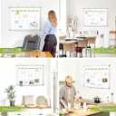 Dry Erase Calendar Whiteboard for Wall, 24" x 18" Magnetic Monthly White Board Calendar, Hanging Double-Sided White Board for Planning, Memo, School, Home, Office