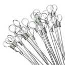 14 Foot Long Bale Wire, 14 Gauge Single Loop Bundle Baling Wires, 160 Pieces Galvanized Baler Wire for Horizontal and Vertical Closed Door Manual Tie Balers