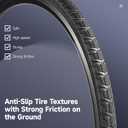 yeesport 2 PCS 700 x 38C Bike Tires and 2 PCS 700 x 35/43C Bike Inner Tubes with Valve 48mm, Plus 2 Tire Levers, Foldable Replacement Tires for Road Bicycle11