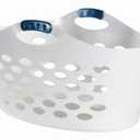 Rubbermaid White Plastic Laundry Basket
