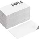 Business Card Magnets with Adhesive Backings,3.5X2,Bulk Pack of 200PCS.Handy Self Adhesive Anisotropic Magnetic Tape,Peel and Stick,Create Personalized Magnetic Name Card