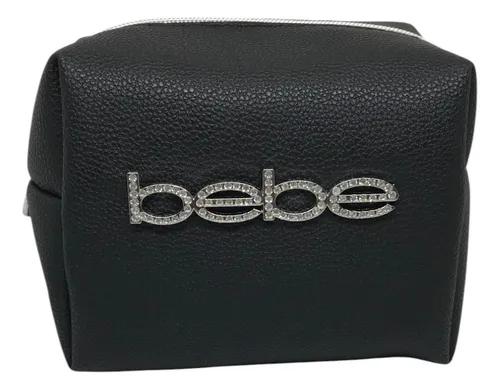 Bebe Cosmetic Bag for Women, Black