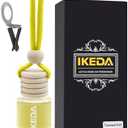 Ikeda Car Air Freshener: Hanging Car Smell Air Freshener | 10ml Round Hanging Car Decoration | Long Lasting Fragrance | For Auto Home | 1pcs (Lemon(Circular)), Pack Of 2