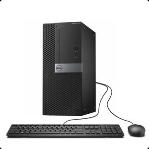 Dell 7050 Mini Tower Desktop Intel i7-7700 UP to 4.20GHz 32GB DDR4 New 1TB NVMe SSD + 2TB HDD USB Wi-Fi BT Dual Monitor Support Wireless Keyboard and Mouse Win10 Pro