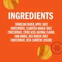 IZZE Sparkling Water Juice Beverage Blend, Mango, No Sugar Added, 8.4 FL OZ, 24 Cans (EXP 08/15/26)