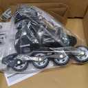 Roller Derby V-Tech 500 Adjustable Performance Inline Skates for Men, Women, Kids, Teens, Large (6-9), Black