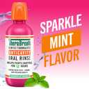 TheraBreath Anticavity Fluoride Oral Rinse Mouthwash, Fights Cavities, Strengthens Enamel and Freshens Breath, Dentist-Formulated, Alcohol-Free, Sparkle Mint Flavor, 16 fl oz, Pack of 1