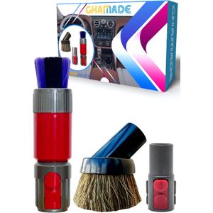 For Dyson Specialized Vacuum Brush Attachments for Car Detailing, Figurines, Funiture, Displays: Traceless Dust Brush, Premium Horsehair Dusting Brush Vacuum Accessories for V7 V8 V10 V11 V15